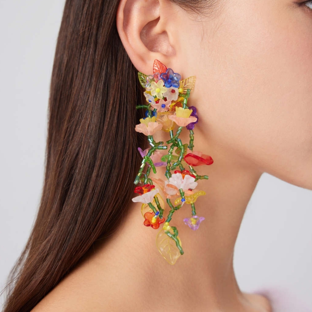 Floral Multicolor Earrings